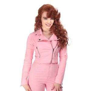 COLLECTIF MAINLINE OUTLAW PLAIN BIKER JACKET